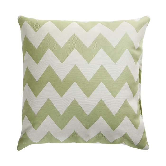 COJÍN CHEVRON VERDE