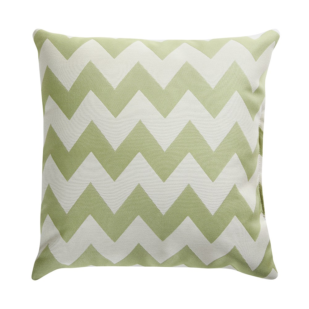 COJÍN CHEVRON VERDE