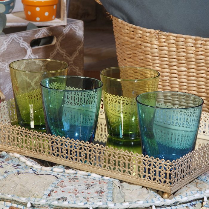 VASO DE CRISTAL FENICIA VERDE