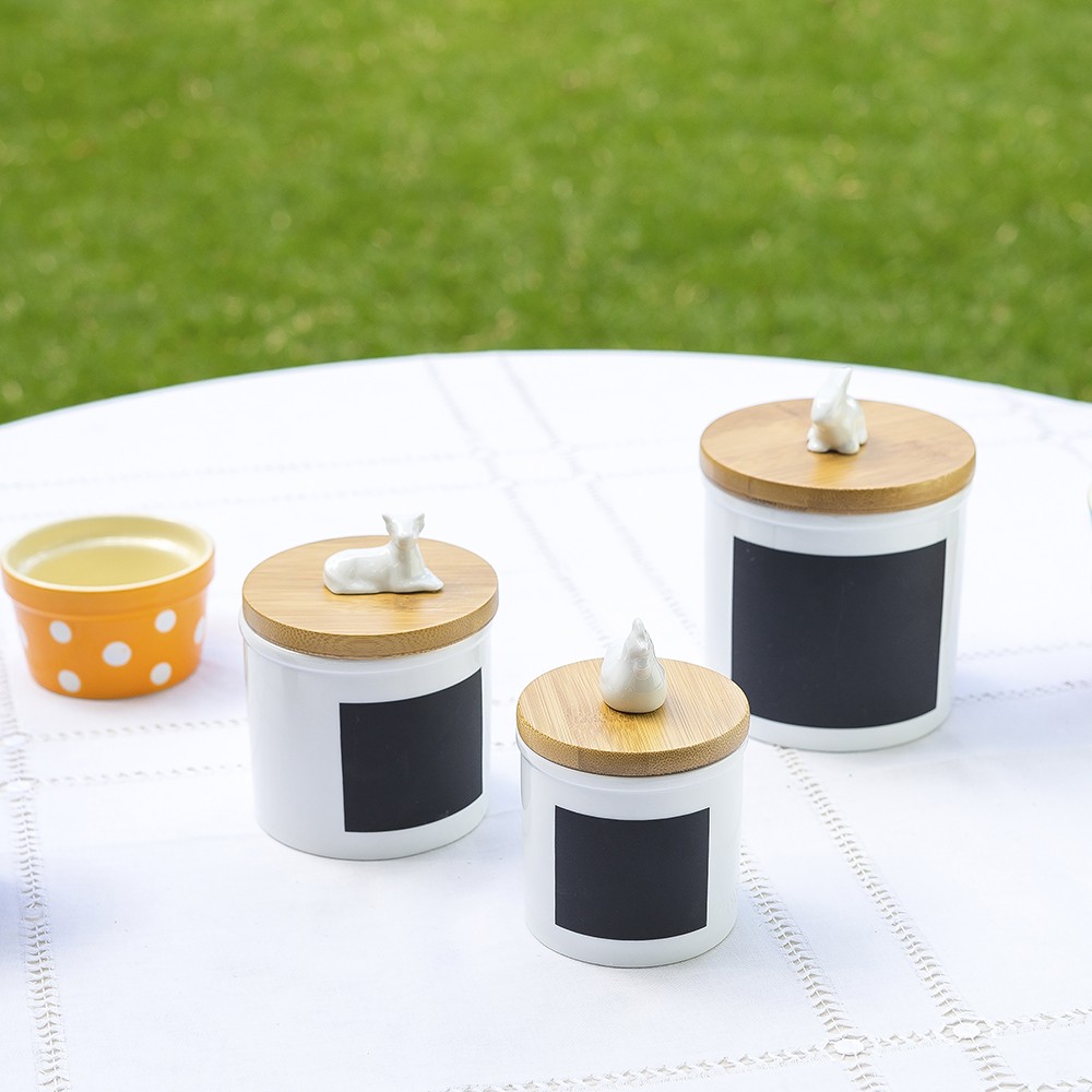 CANISTER CON TAPA ANIMALES