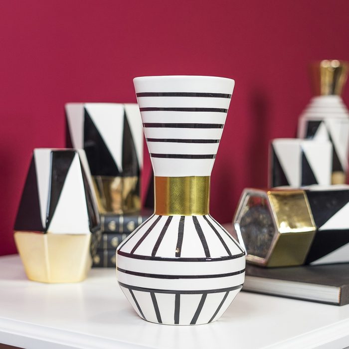 JARRÓN GLAM RAYAS