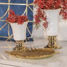 PLATÓN HOJA CENTRO DE MESA