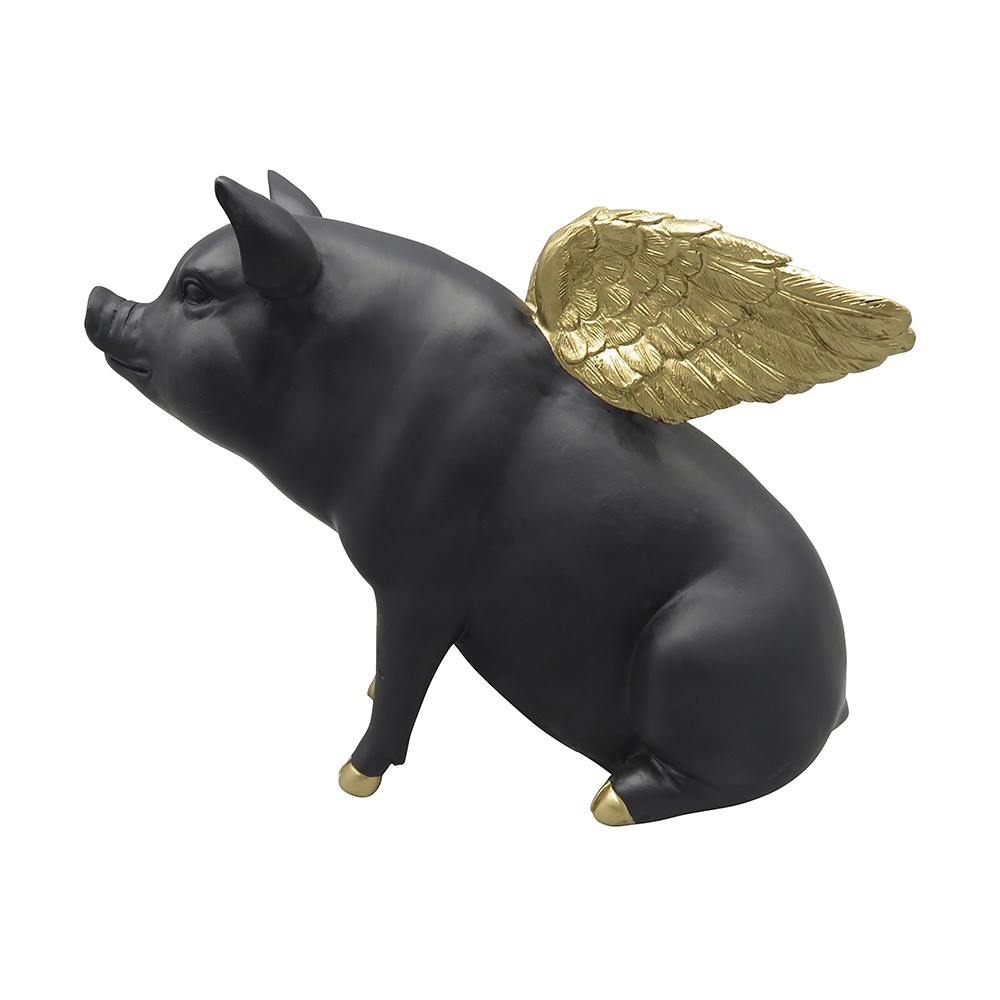 CERDITO NEGRO CON ALAS